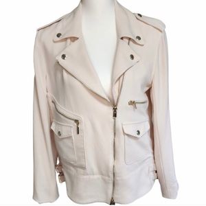 COPY - CLOSET CLEAR OUT! Offers welcome! Club Monaco Moto Jacket Cream Size M